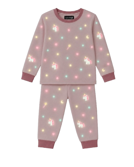 lumiGlow™ Unicorn piđama noćni prikaz