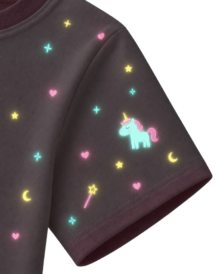 lumiGlow™ Unicorn piđama sa vezom noću